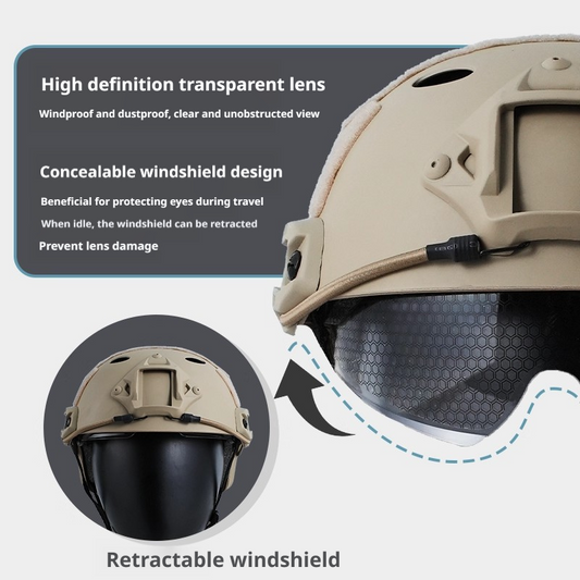 FAST Kids Tactical Helmet with Goggles | Triple-Layer Protection