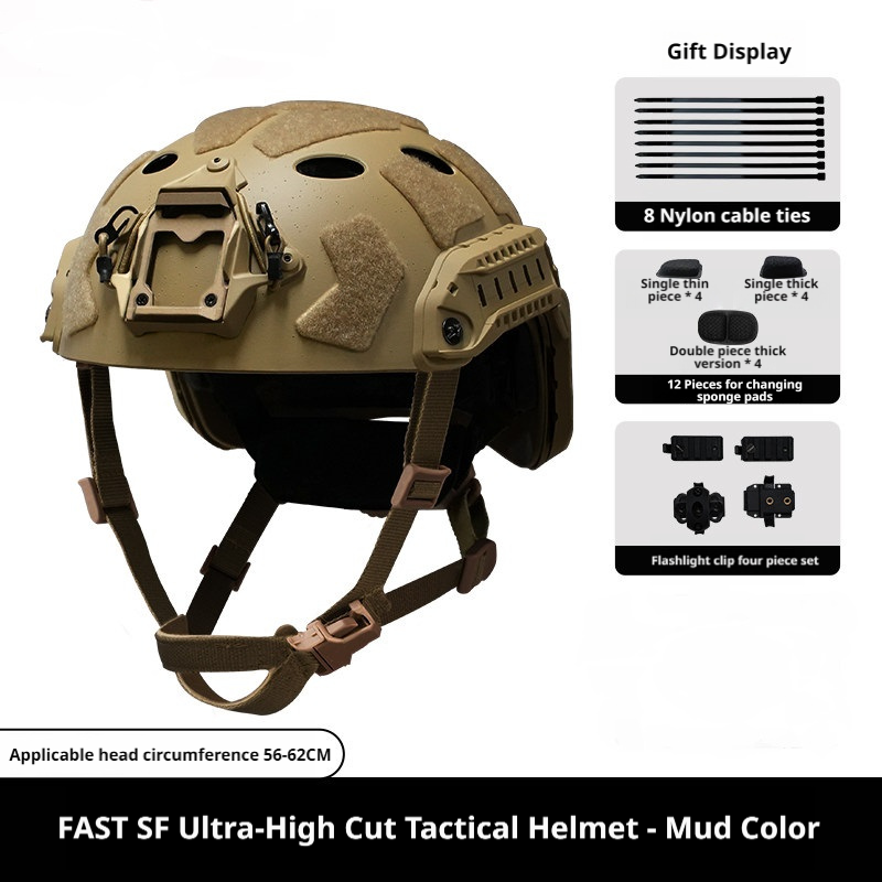 FAST SF Ultra-High-Cut ABS Tactical Training Helmet | Anti-Riot & Airsoft