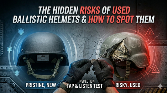 Used ballistic helmet inspection guide — hidden risks of delamination, UV damage, and chemical exposure