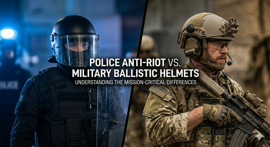 Police anti-riot helmet vs military ballistic helmet comparison – Kevra Defense