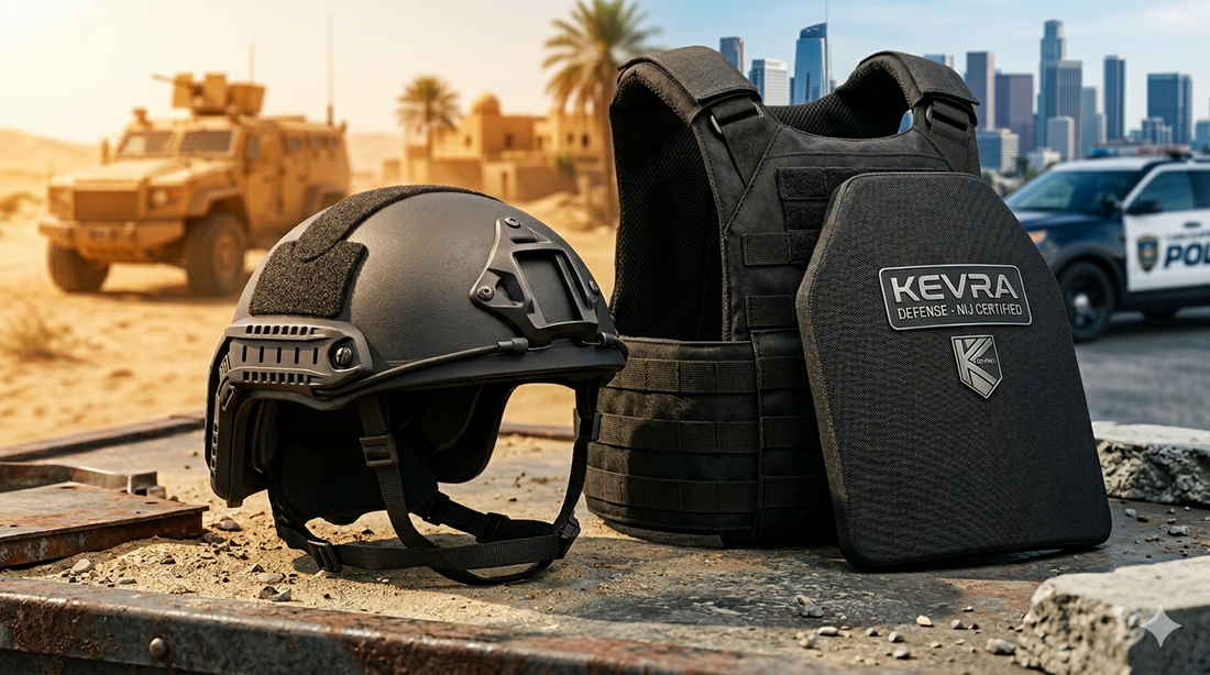 NIJ-certified ballistic helmet and body armor procurement guide for defense and law enforcement buyers in Middle Eastern and Western operational theaters