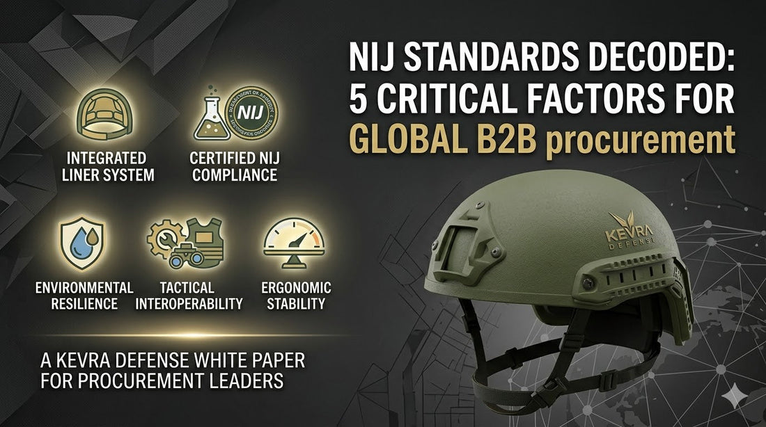 NIJ certified ballistic helmet for B2B procurement — Kevra Defense