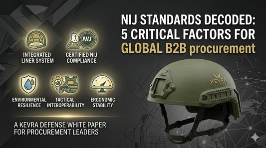 NIJ certified ballistic helmet for B2B procurement — Kevra Defense