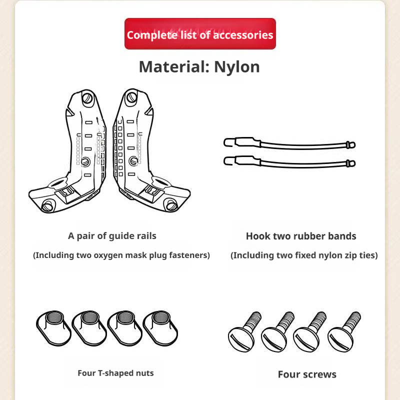 AF CP Helmet Specialized Rail, Helmet Accessory for AF CP Helmets