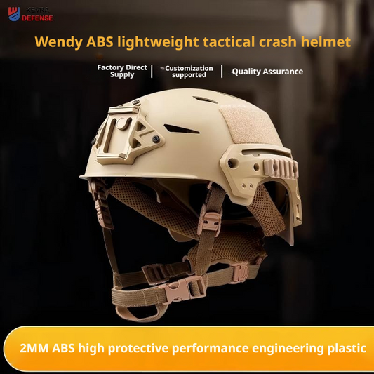 Wendy 2.0 ABS Lightweight Tactical Helmet - Ventilated Anti-Riot Helmet for Cycling