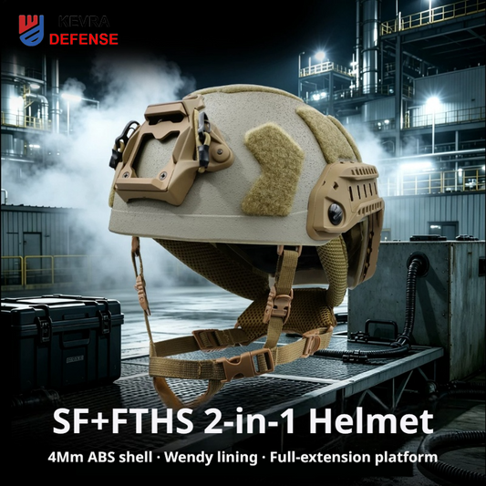 FAST SF + FTHS 2-in-1 ABS Airsoft Tactical Helmet | Ultra-High-Cut