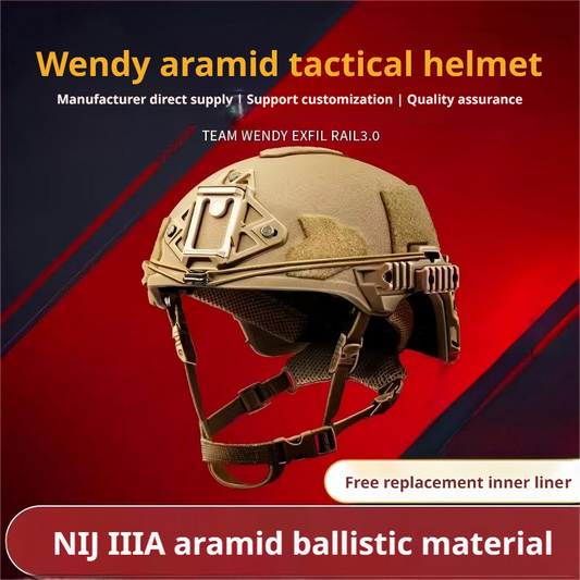 WENDY SFRAIL 3.0 NIJ IIIA Aramid Ballistic Helmet | Tactical Bulletproof Helmet