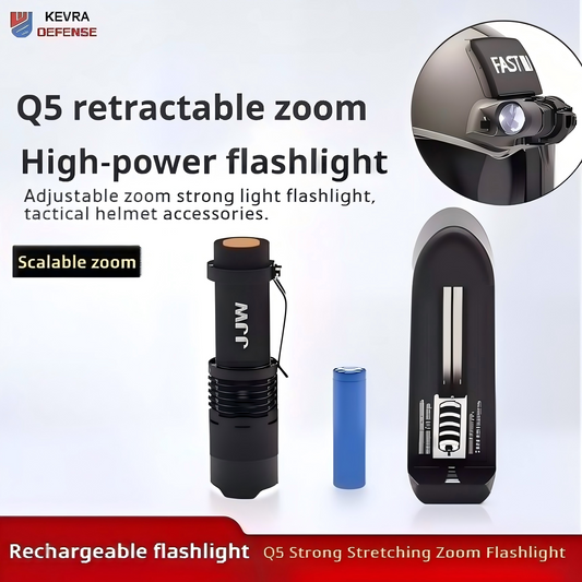 Tactical Helmet Flashlight & Rail Mount Kit | 20mm / 24mm