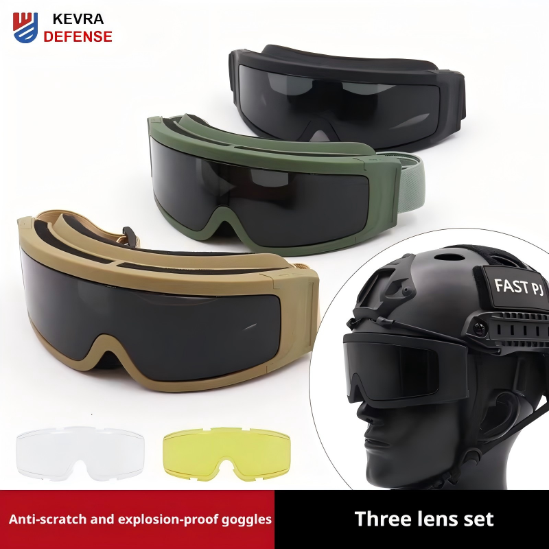Tactical Helmet Goggles | PC Lens, UV Protection, FAST Compatible