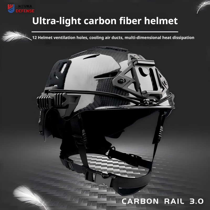 WENDY CARBON RAIL 3.0 Carbon Fiber Tactical Helmet | Airborne Training