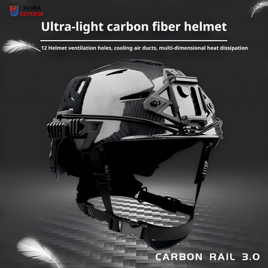 WENDY CARBON RAIL 3.0 Carbon Fiber Tactical Helmet | Airborne Training