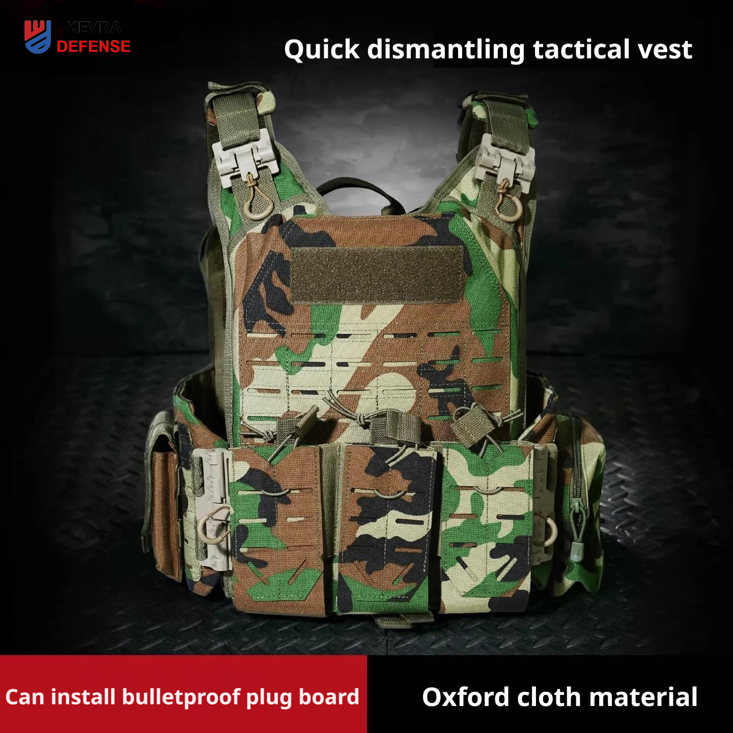 Quick Release Tactical Vest | 3D Ventilation, Plate Ready