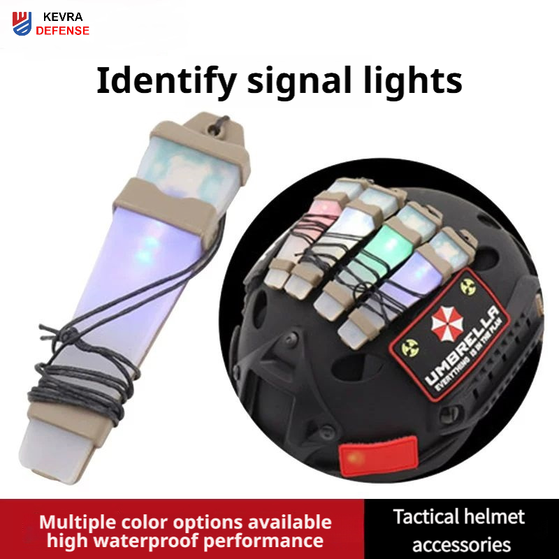 Tactical Helmet IFF Signal Light | Silicone, Steady & Strobe