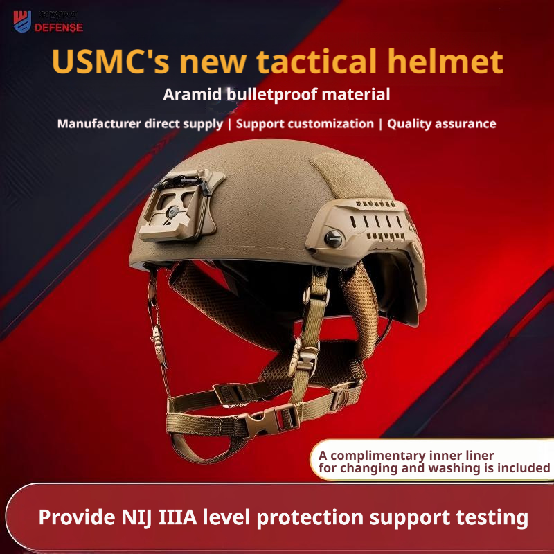 USMC ECH High-Cut NIJ IIIA Aramid Ballistic Helmet |Team Wendy BOA Suspension