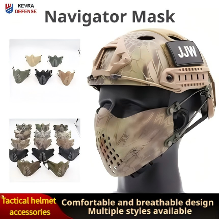 FAST MICH Tactical Half Face Mask | 19 Camo & Solid Patterns