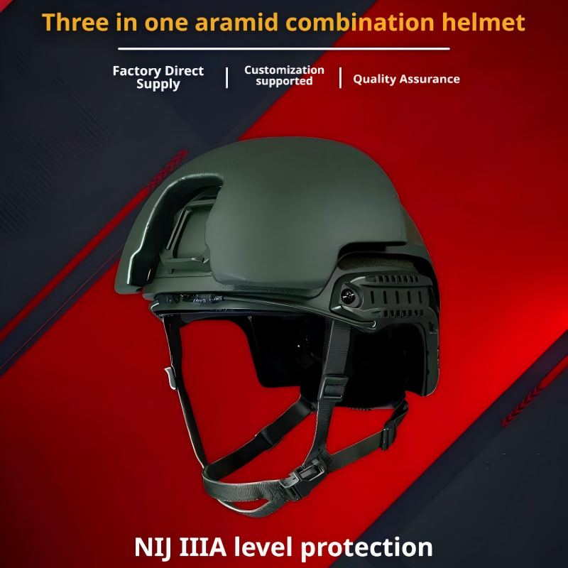 3-in-1 Aramid NIJ IIIA Ballistic Modular Helmet | 63mm Triple-Layer