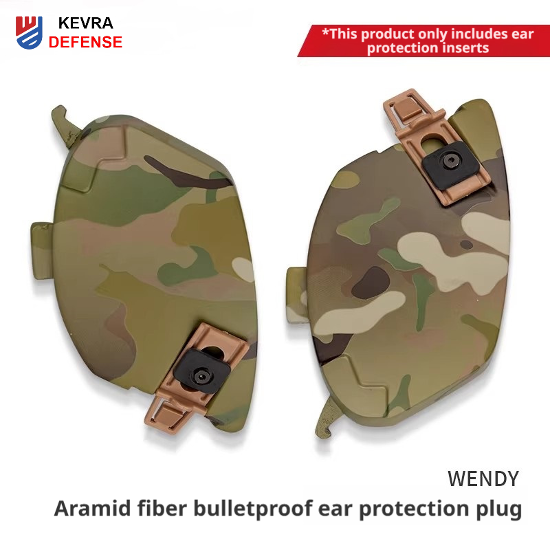 Wendy Helmet Aramid Ballistic Ear Protection Inserts NIJ IIIA Helmet Accessory