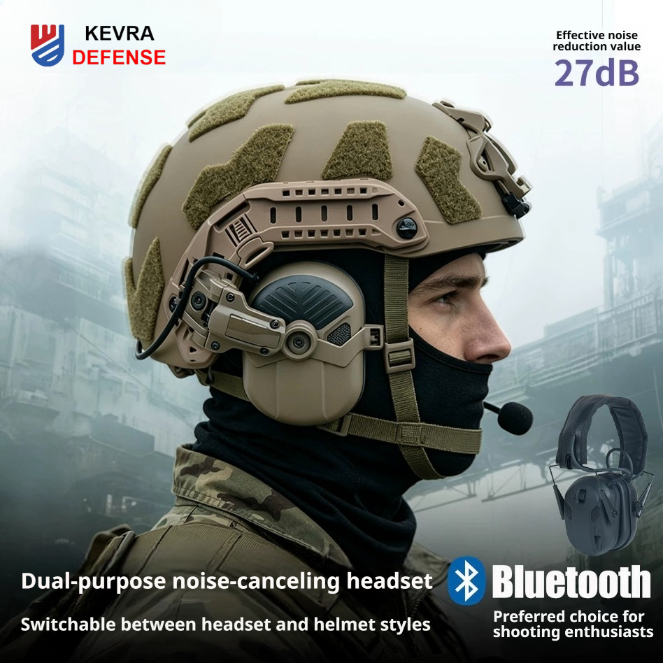Tactical Ambient Sound Pickup Headset | 5th-Gen Chip | NRR 21dB Noise Reduction