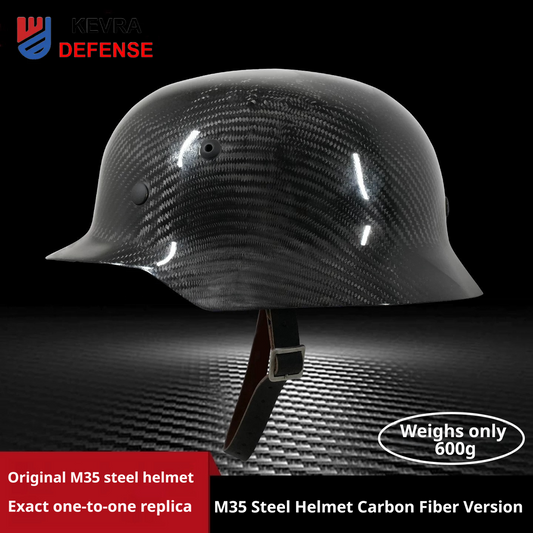 M35 Carbon Fiber Helmet | Kevlar-Reinforced 1:1 Replica | 600g Lightweight Shell