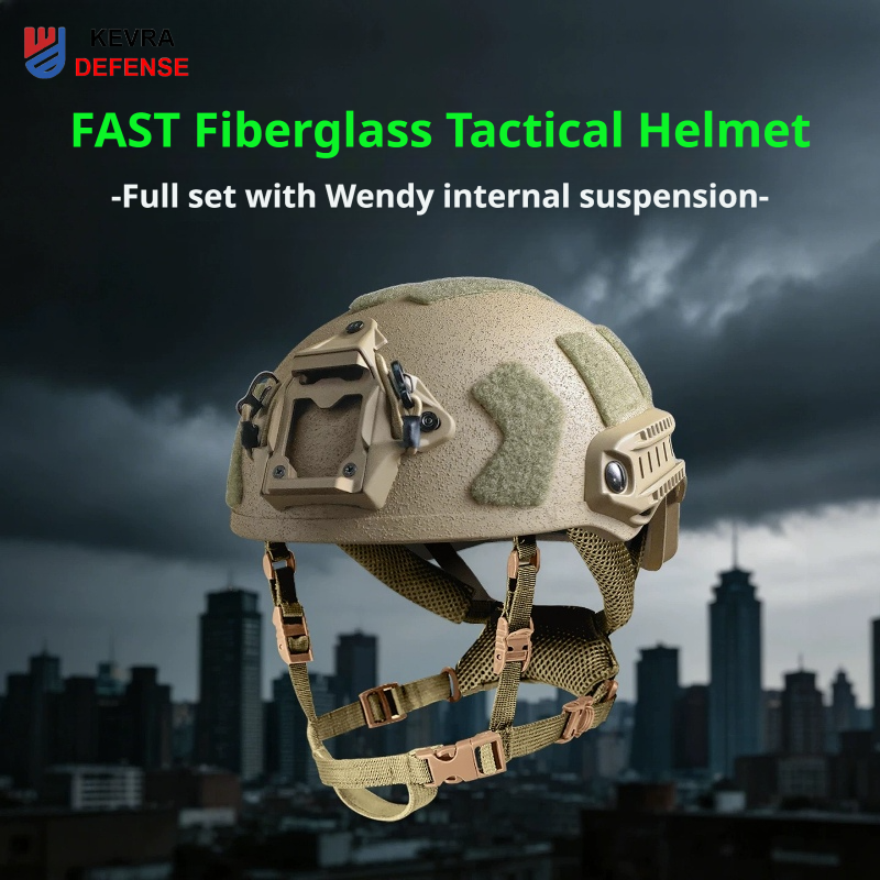 FAST SF Tactical Helmet | Fiberglass | NVG Mount & ARC Rails