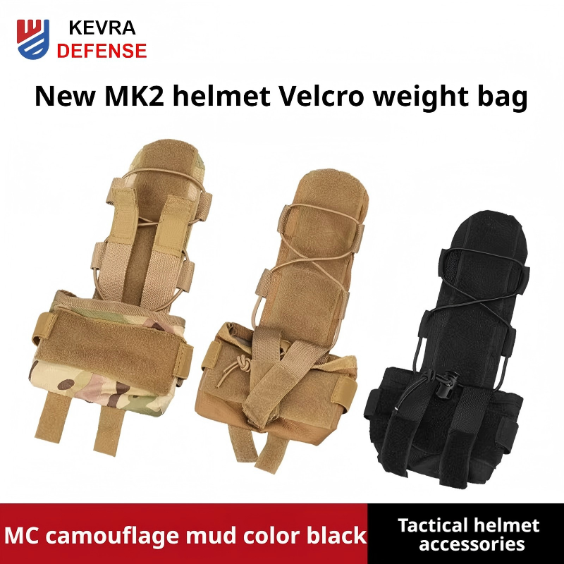 Helmet NVG Counterweight Pouch | Velcro Mount, FAST & WENDY Fit