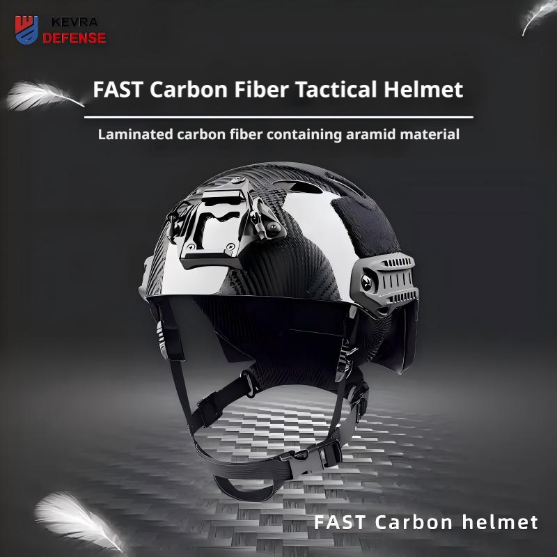 FAST Lightweight Carbon Fiber Helmet, Wendy Liner Suspension for Skiing & Cycling Protection