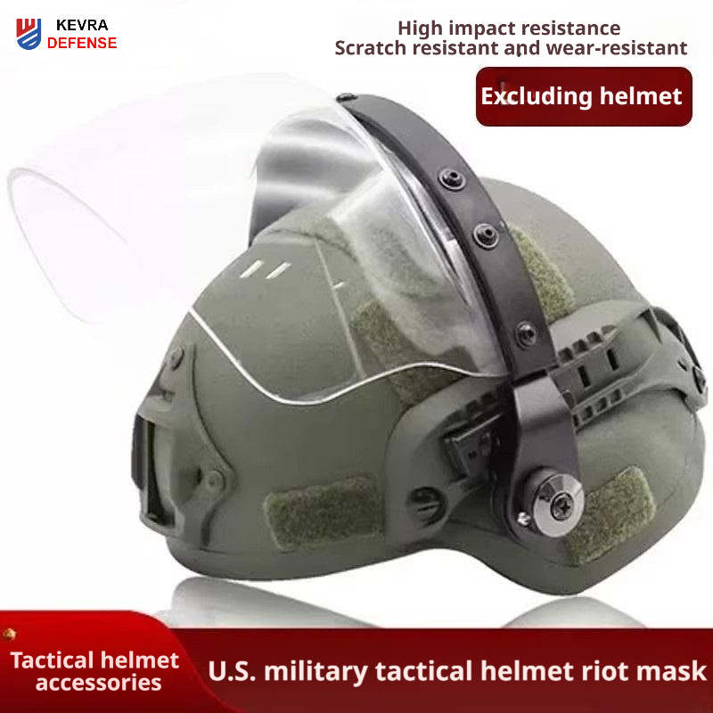 FAST MICH Tactical Helmet Clear Anti-Fog High-Strength Anti-Riot Face Shield