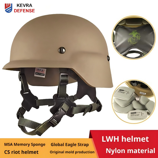 USMC LWH Nylon Tactical Training Helmet | MSA Foam Anti-Riot