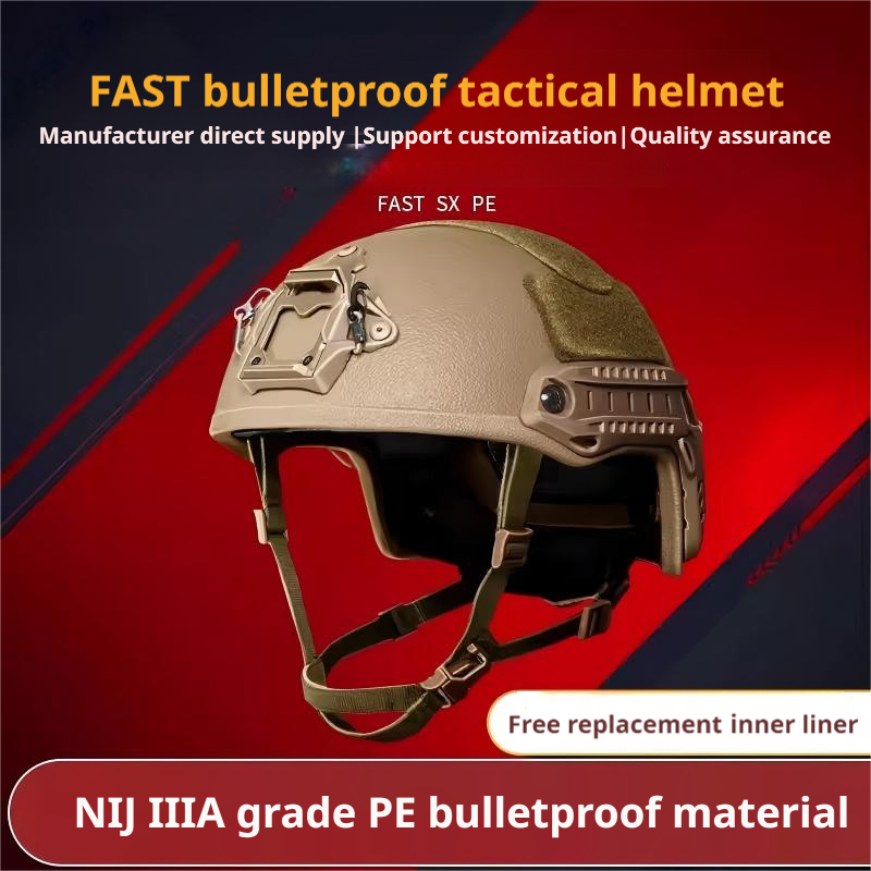 FAST SX NIJ IIIA Ballistic Helmet | 50+ Layer PE Lightweight Paratrooper Tactical Helmet