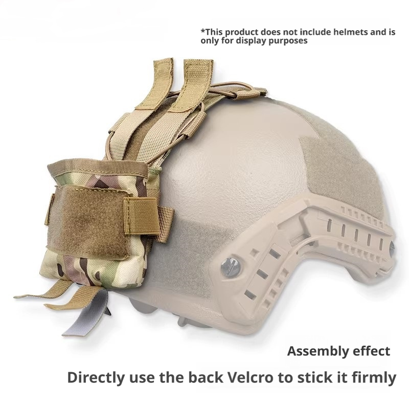 Helmet NVG Counterweight Pouch | Velcro Mount, FAST & WENDY Fit