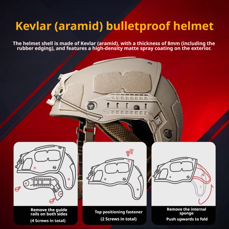 Air Frame ATX NIJ IIIA Aramid Ballistic Helmet | Upgraded Team Wendy Suspension | 7 Colors incl. Multicam
