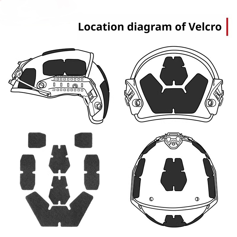 AirFrame Helmet Velcro Tape | Hook & Loop, 5 Colors