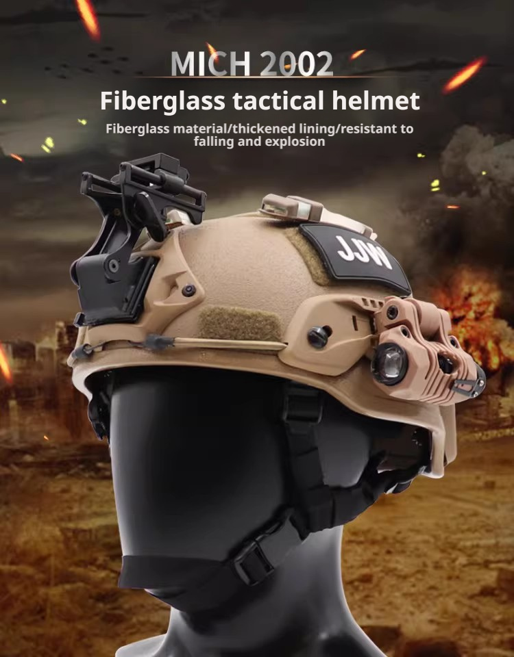 MICH2002 Fiberglass Anti-Riot Tactical Helmet - Field Exercise, Training & Adventure Gear