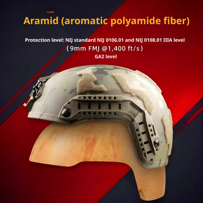 FAST FTHS NIJ IIIA Aramid Ballistic Helmet | Ultra-High-Cut Special Operations Helmet