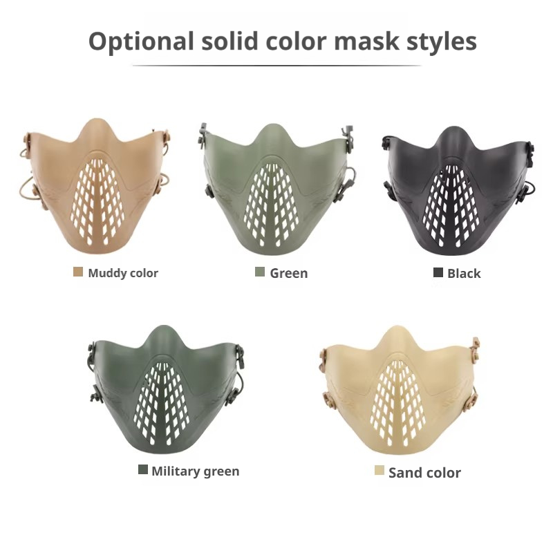 FAST MICH Tactical Half Face Mask | 19 Camo & Solid Patterns