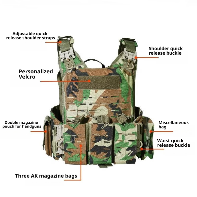 Quick Release Tactical Vest | 3D Ventilation, Plate Ready