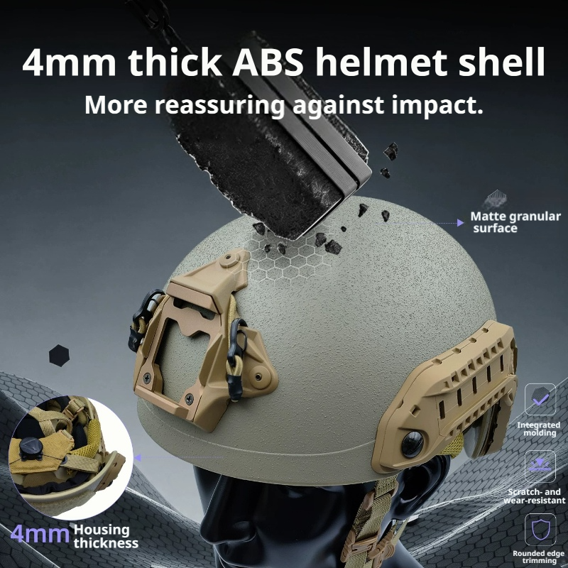 FAST SF + FTHS 2-in-1 ABS Airsoft Tactical Helmet | Ultra-High-Cut