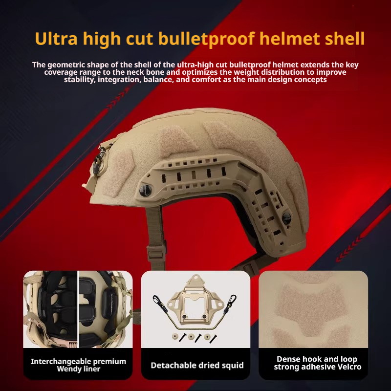 FAST SF NIJ IIIA Aramid Ballistic Helmet | Ultra-High-Cut Tactical Helmet