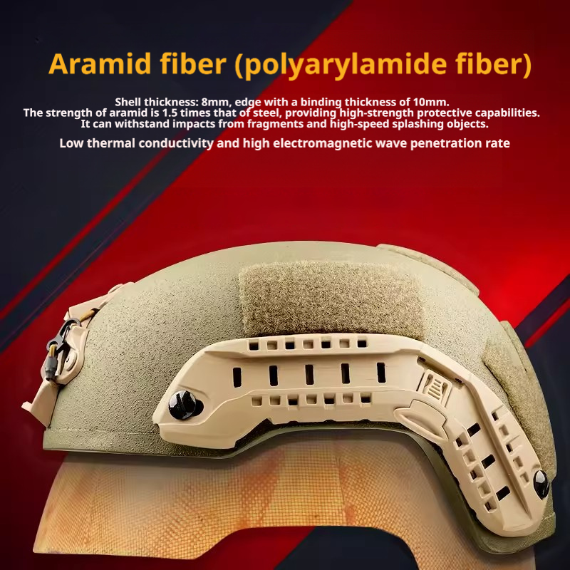 ACH High-Cut NIJ IIIA Aramid Ballistic Helmet | OPS NVG, ARC Rail