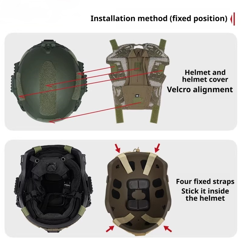 WENDY EXFIL Camouflage Mesh Cover | Magnetic Hook Attachment