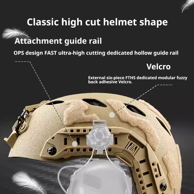 FAST FTHS Carbon Fiber Tactical Helmet | Diamond Vent | EXFIL Compatible