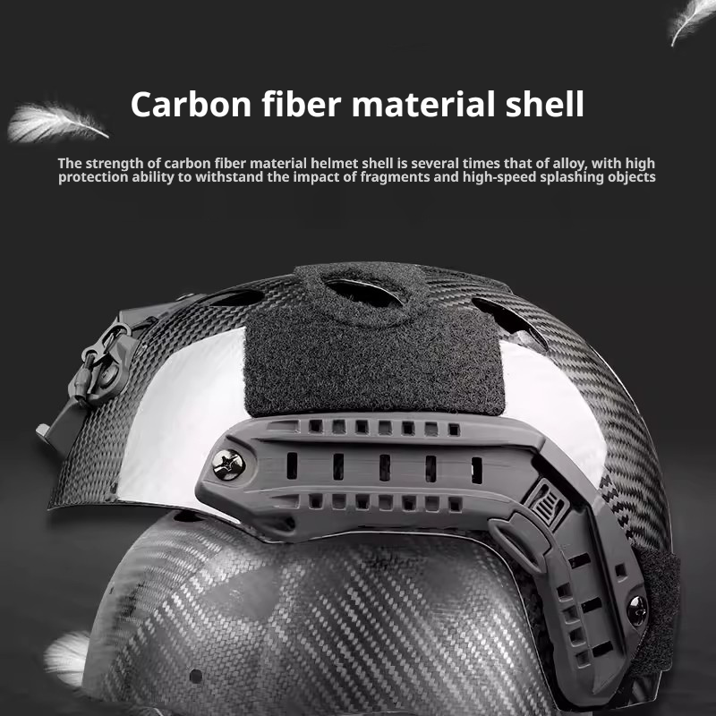 FAST Lightweight Carbon Fiber Helmet, Wendy Liner Suspension for Skiing & Cycling Protection