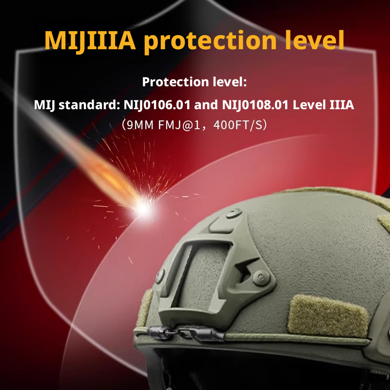 MICH2000 Ballistic Helmet | NIJ IIIA UHMW-PE Tactical Helmet