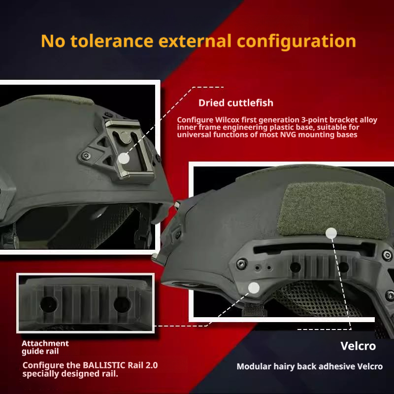 WENDY RAIL 2.0 NIJ IIIA UHMW-PE Ballistic Helmet | Tactical Bulletproof Helmet