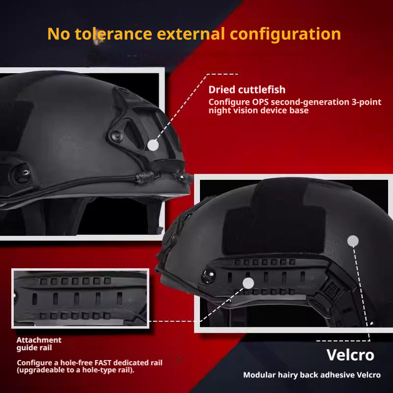 FAST LE High-Cut NIJ IIIA Aramid Ballistic Helmet | Kevlar Tactical Bulletproof Helmet