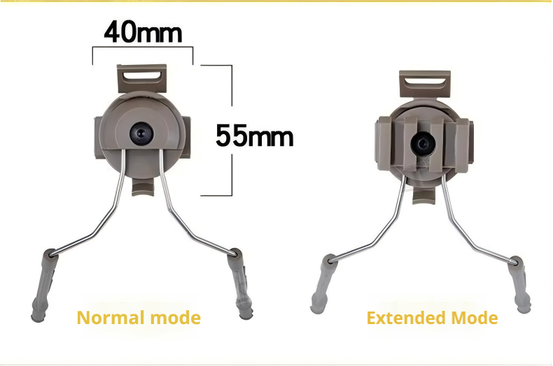 FAST Helmet Rail Suspension Mount - Tactical Headset Accessory