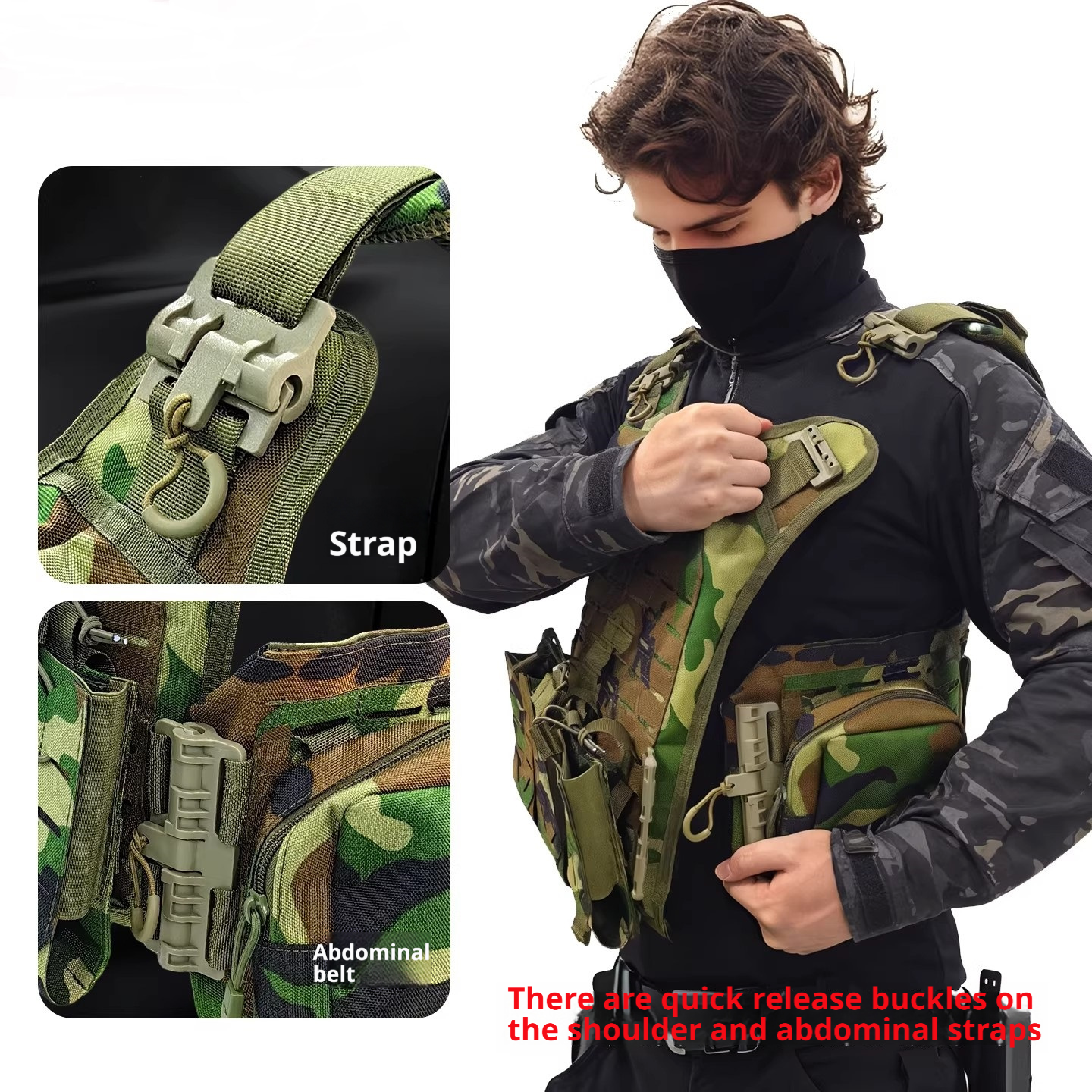 Quick Release Tactical Vest | 3D Ventilation, Plate Ready