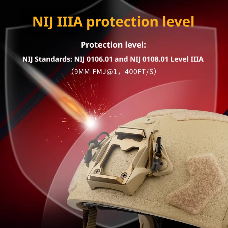 FAST SF NIJ IIIA Aramid Ballistic Helmet | Ultra-High-Cut Tactical Helmet