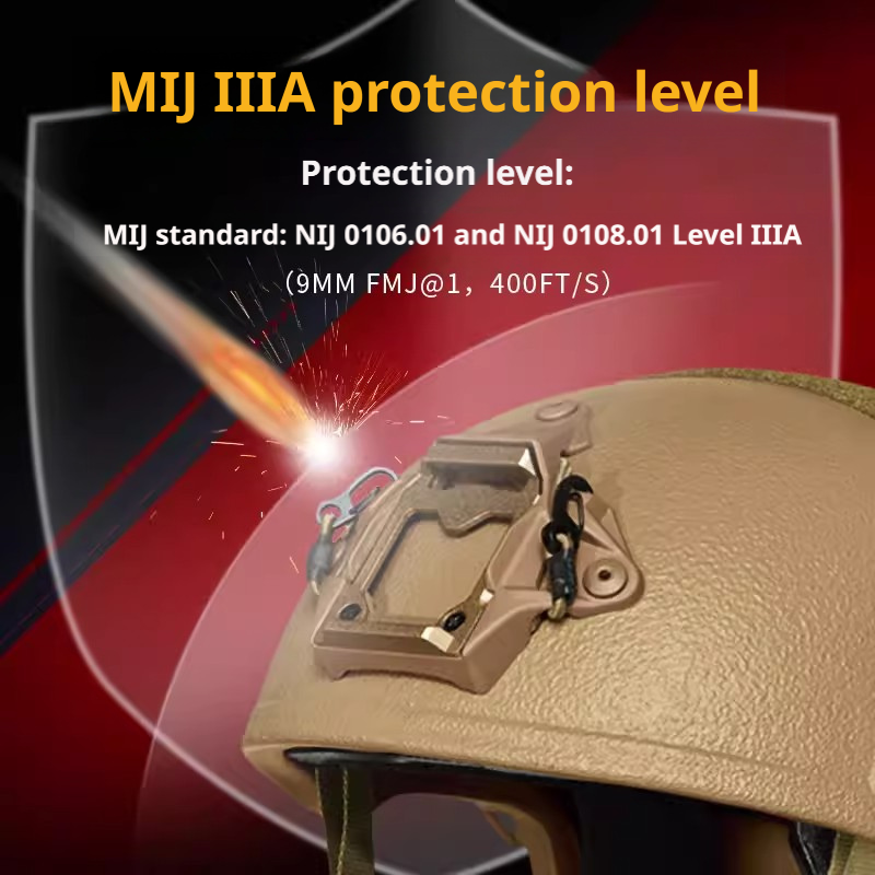 FAST SX NIJ IIIA Ballistic Helmet | 50+ Layer PE Lightweight Paratrooper Tactical Helmet