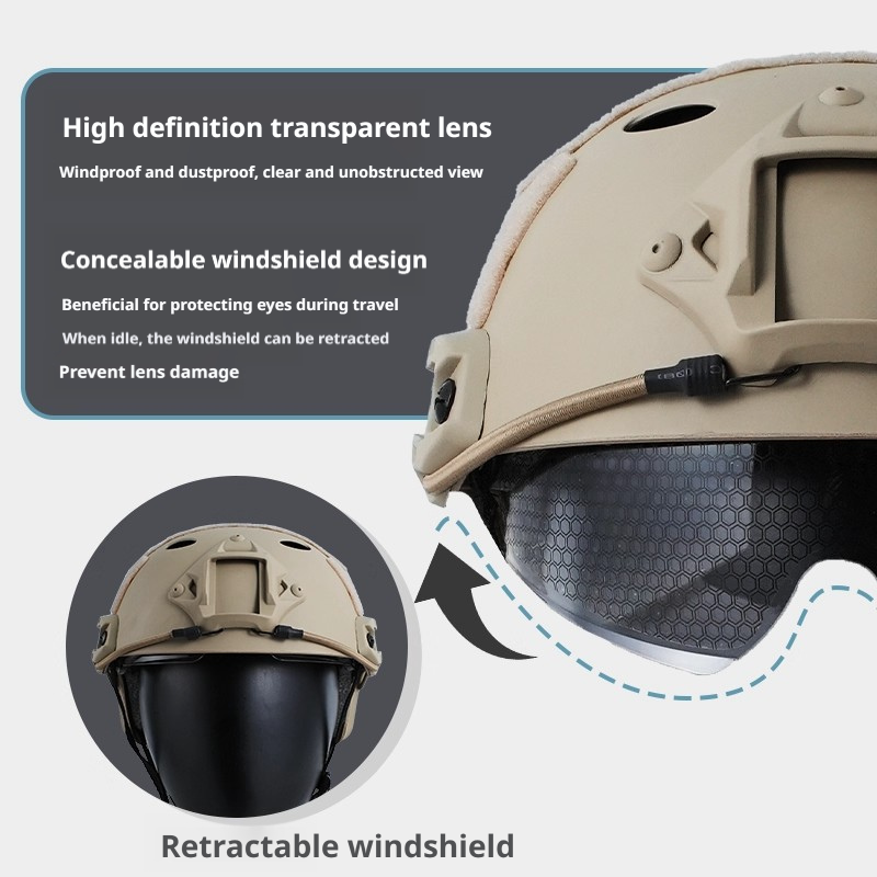 FAST Goggle Version Kids Tactical Helmet - Outdoor Cycling & Sports Protective Safety Helmet